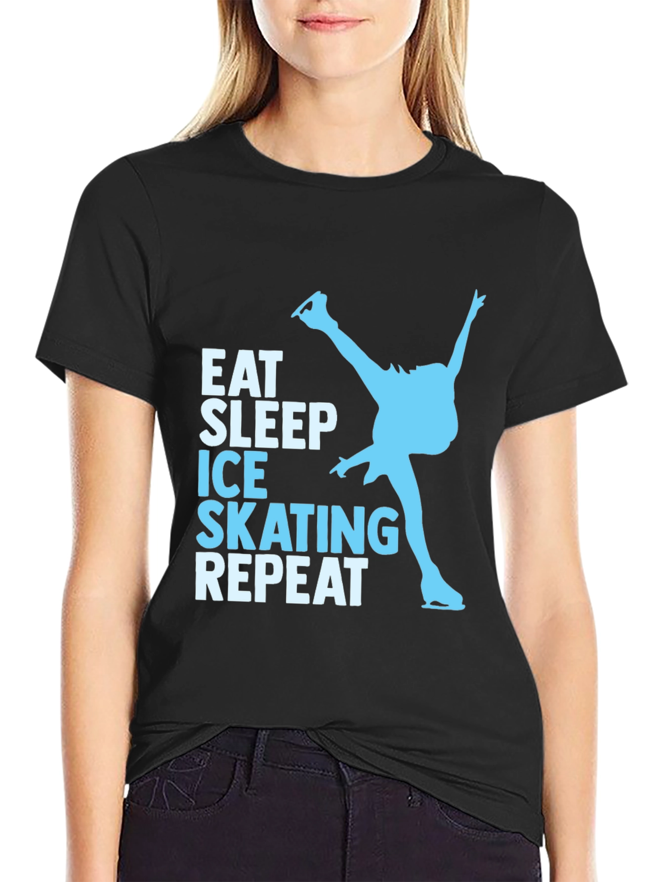Eat Sleep Ice Skating Repeat T-Shirt