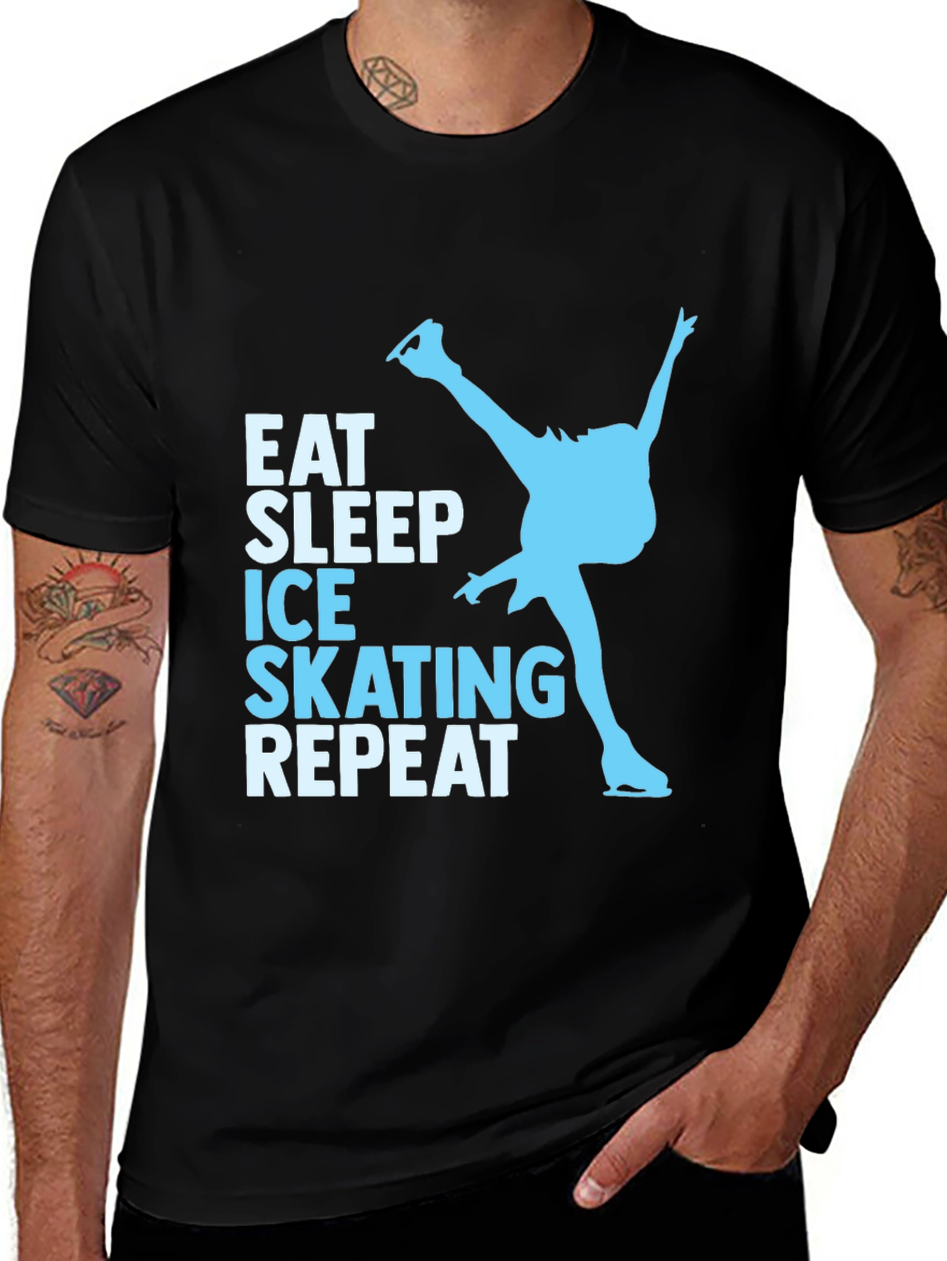Eat Sleep Ice Skating Repeat T-Shirt