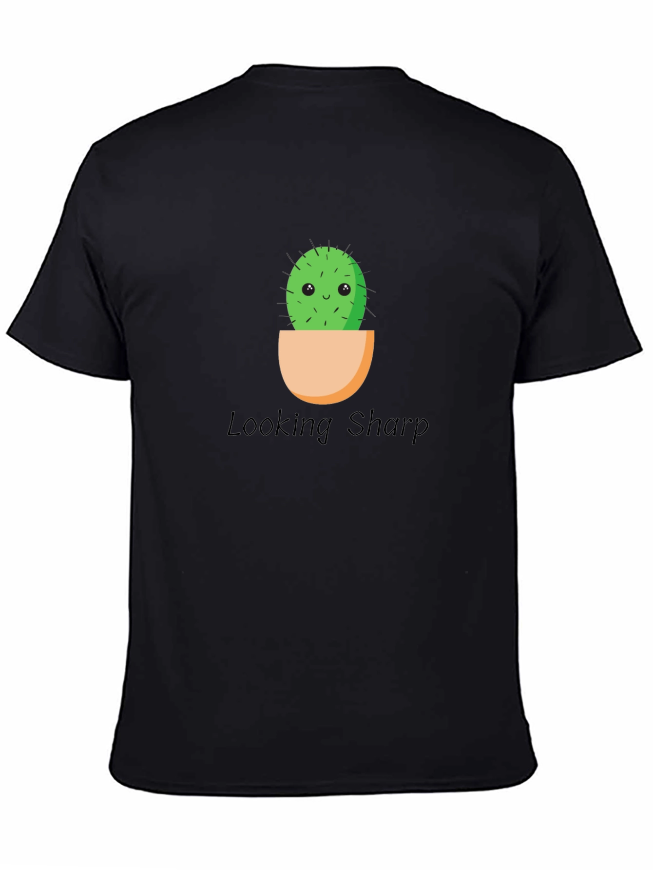 Looking Sharp Cactus Graphic Tee - Black