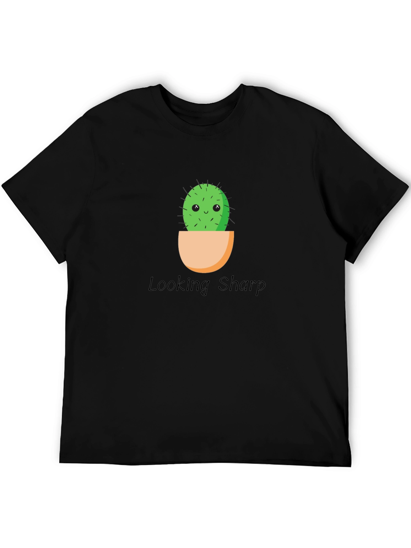 Looking Sharp Cactus Graphic Tee - Black