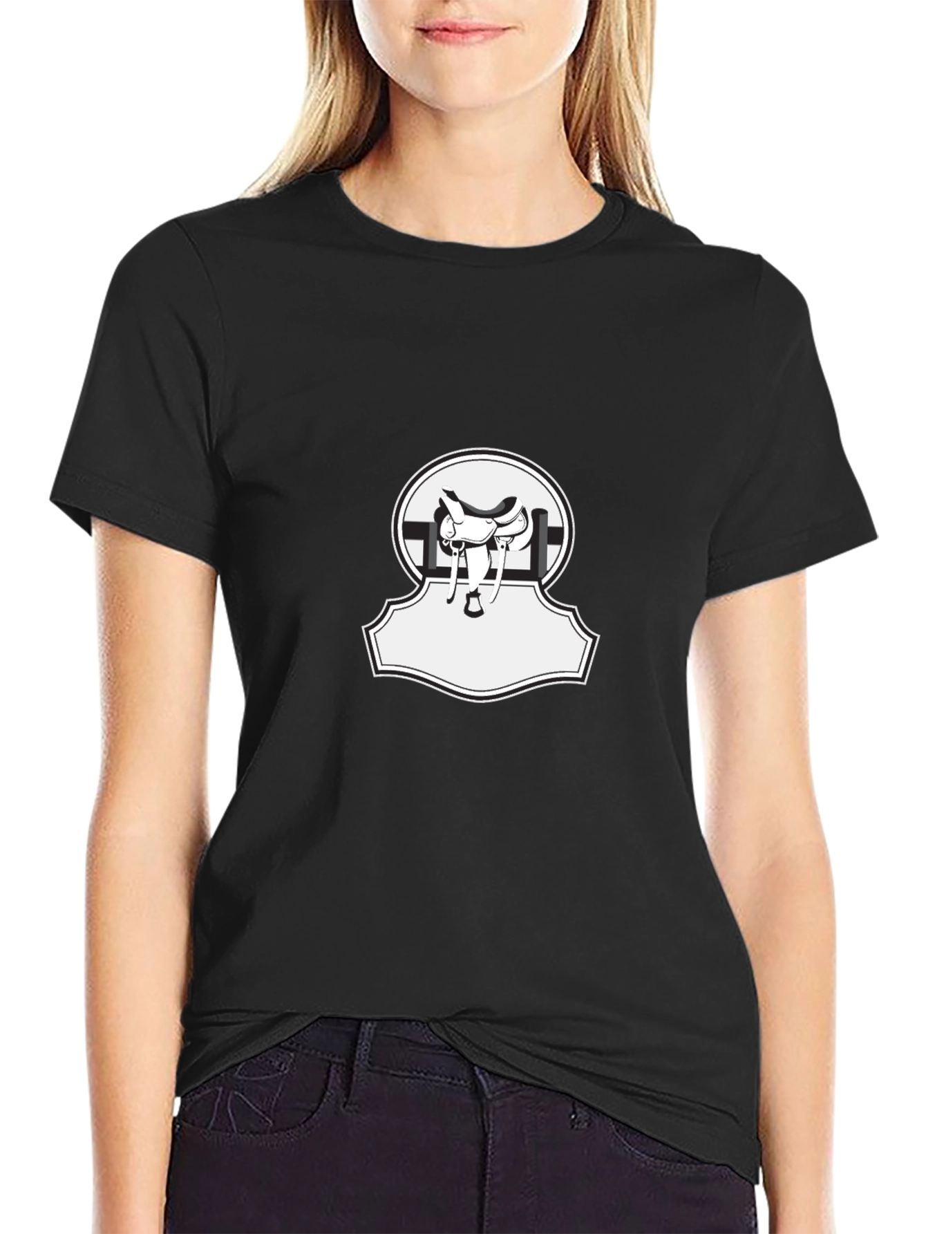 Black Saddle T-Shirt