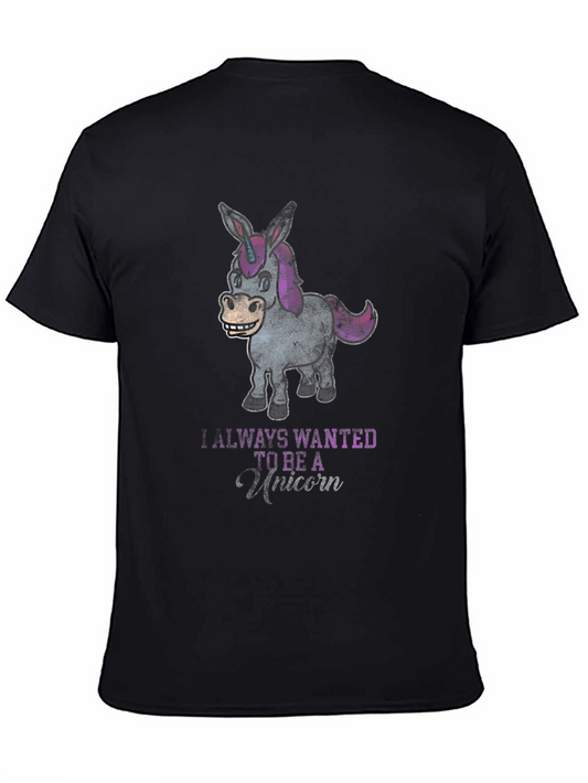 Funny Donkey Unicorn T-Shirt - Always Wanted to Be a Unicorn