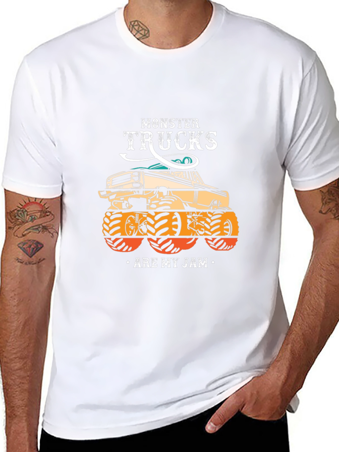 Monster Trucks Are My Jam Black T-Shirt