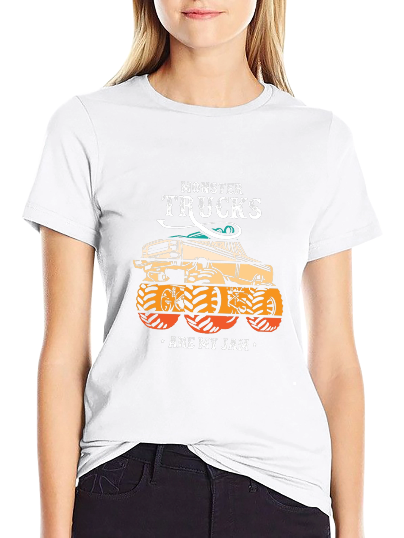 Monster Trucks Are My Jam Black T-Shirt