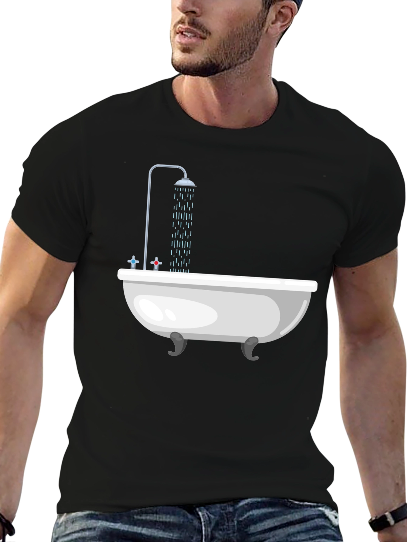 Funny Bathtub Shower T-Shirt