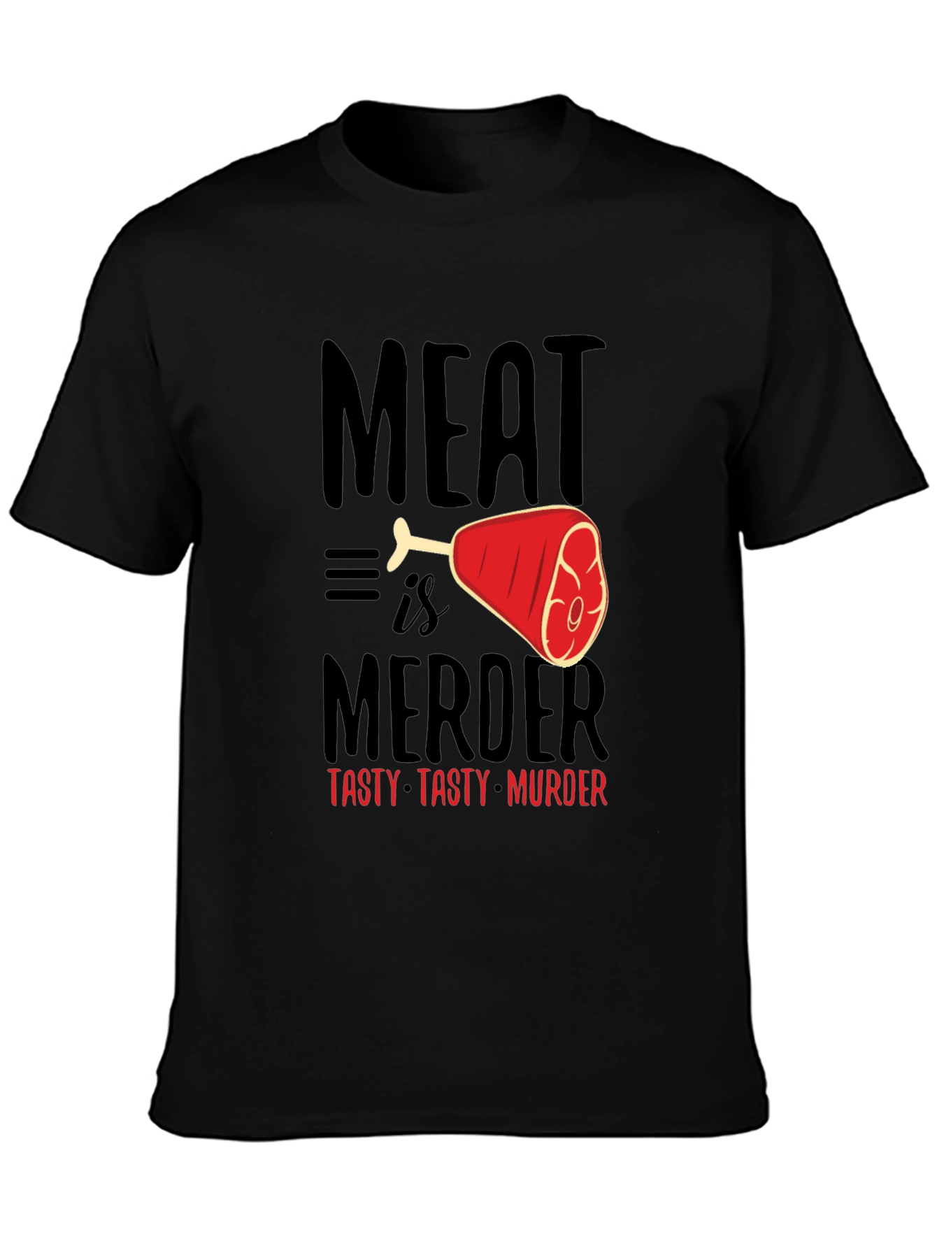Meat is Murder Graphic T-Shirt - Tasty & Bold