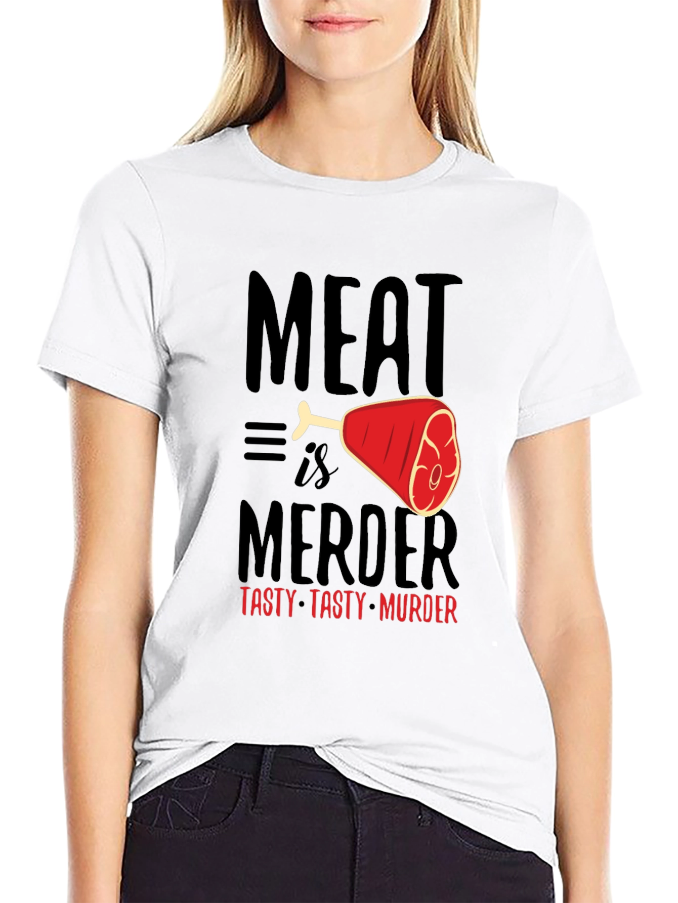 Meat is Murder Graphic T-Shirt - Tasty & Bold