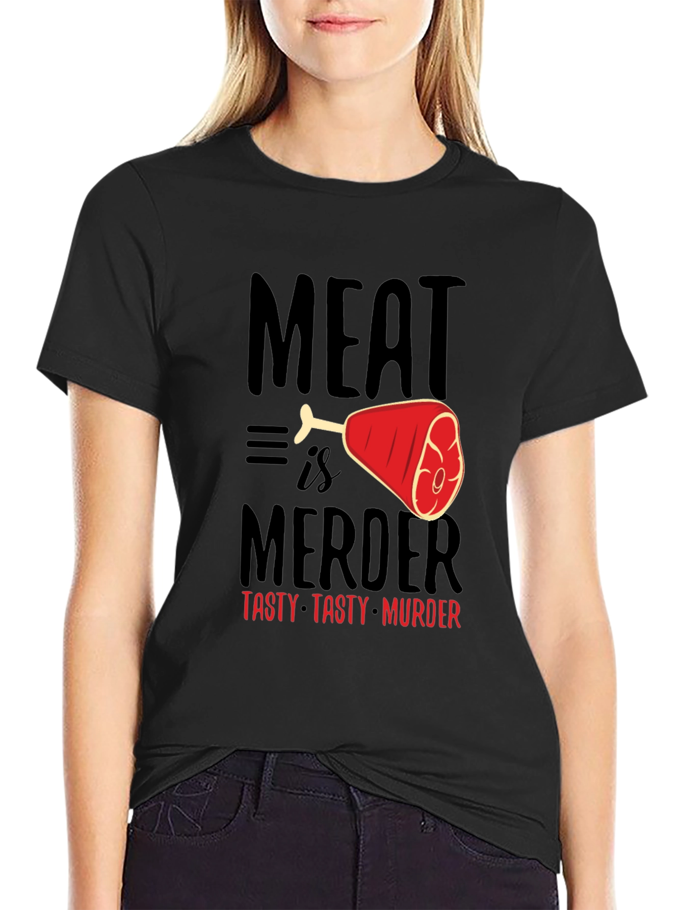 Meat is Murder Graphic T-Shirt - Tasty & Bold