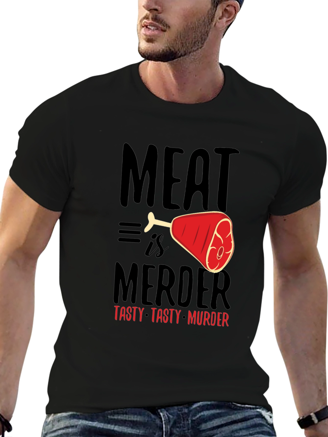 Meat is Murder Graphic T-Shirt - Tasty & Bold