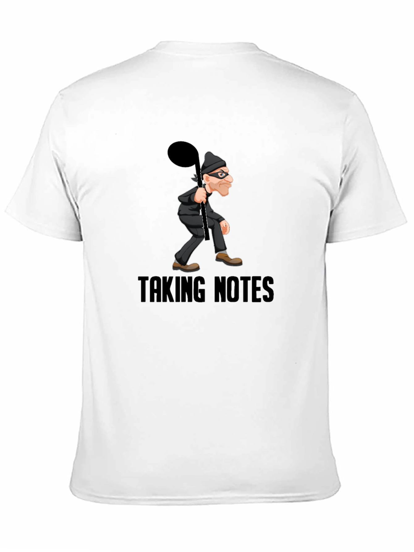 Taking Notes Graphic Tee - Funny Music Thief Shirt
