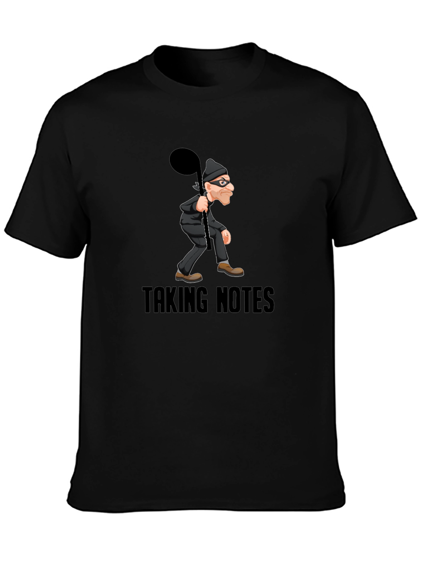Taking Notes Graphic Tee - Funny Music Thief Shirt