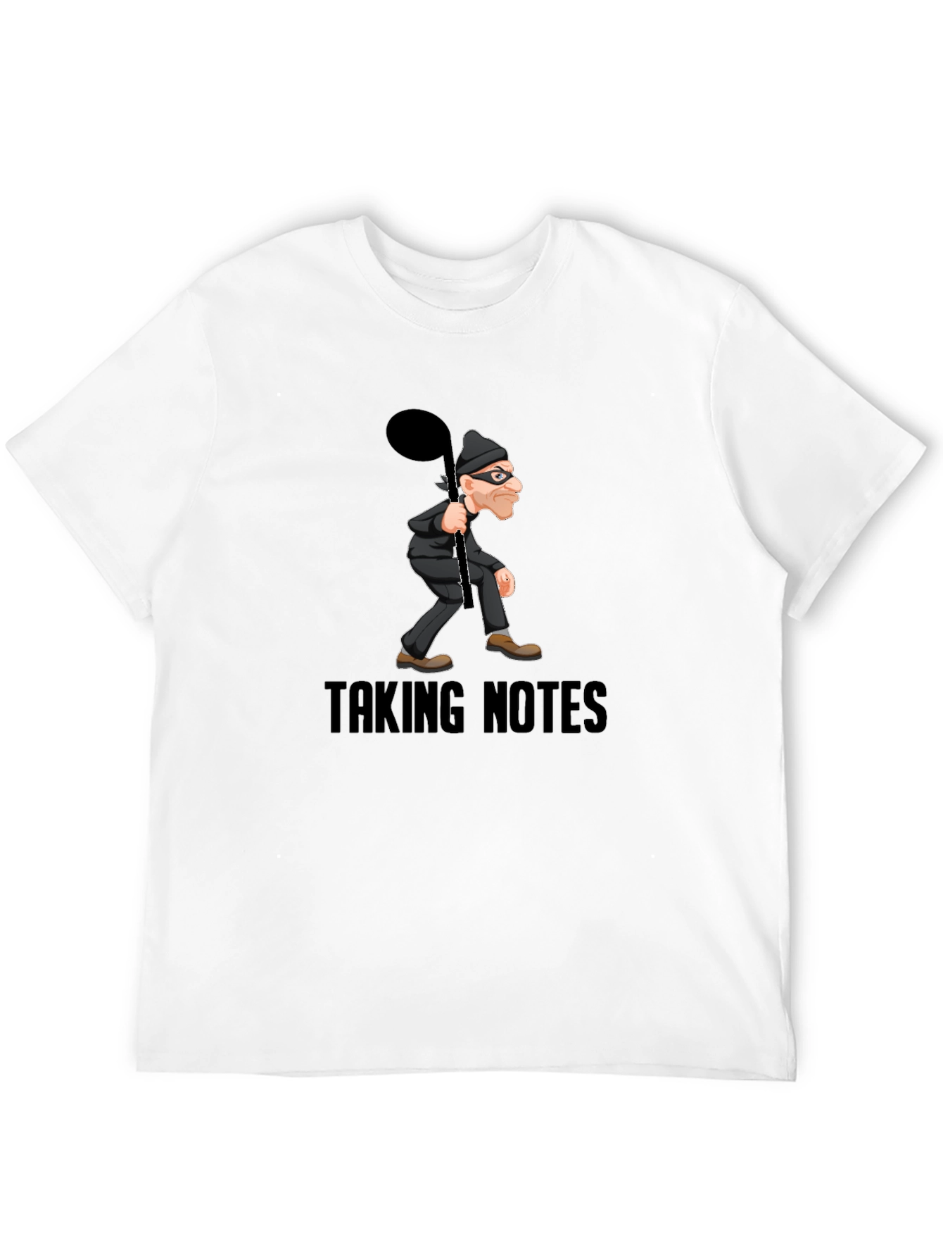 Taking Notes Graphic Tee - Funny Music Thief Shirt