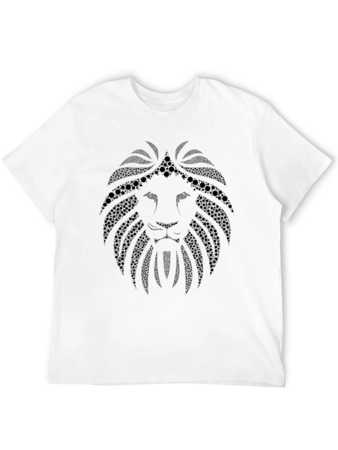 Lion Head Graphic Black T-Shirt