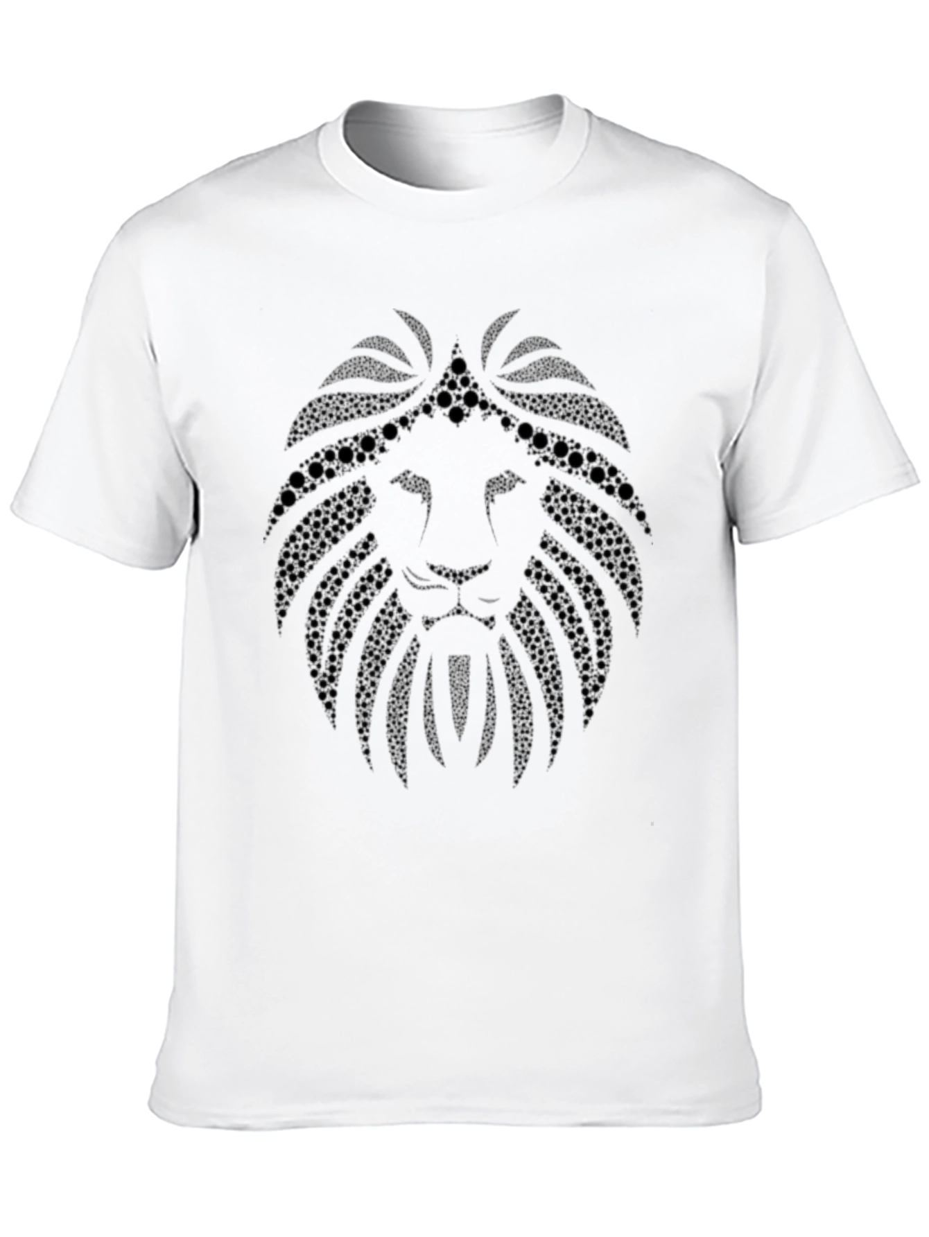 Lion Head Graphic Black T-Shirt