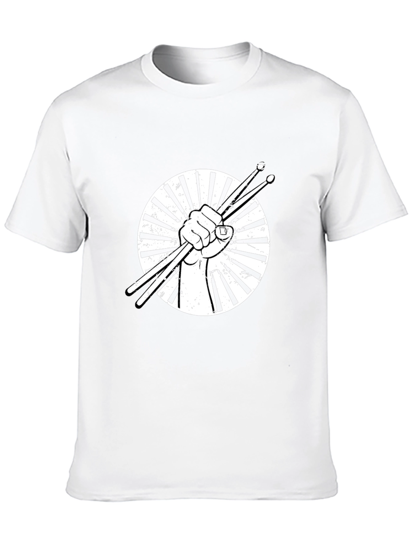 Drummers Fist Graphic Tee - Black Cotton
