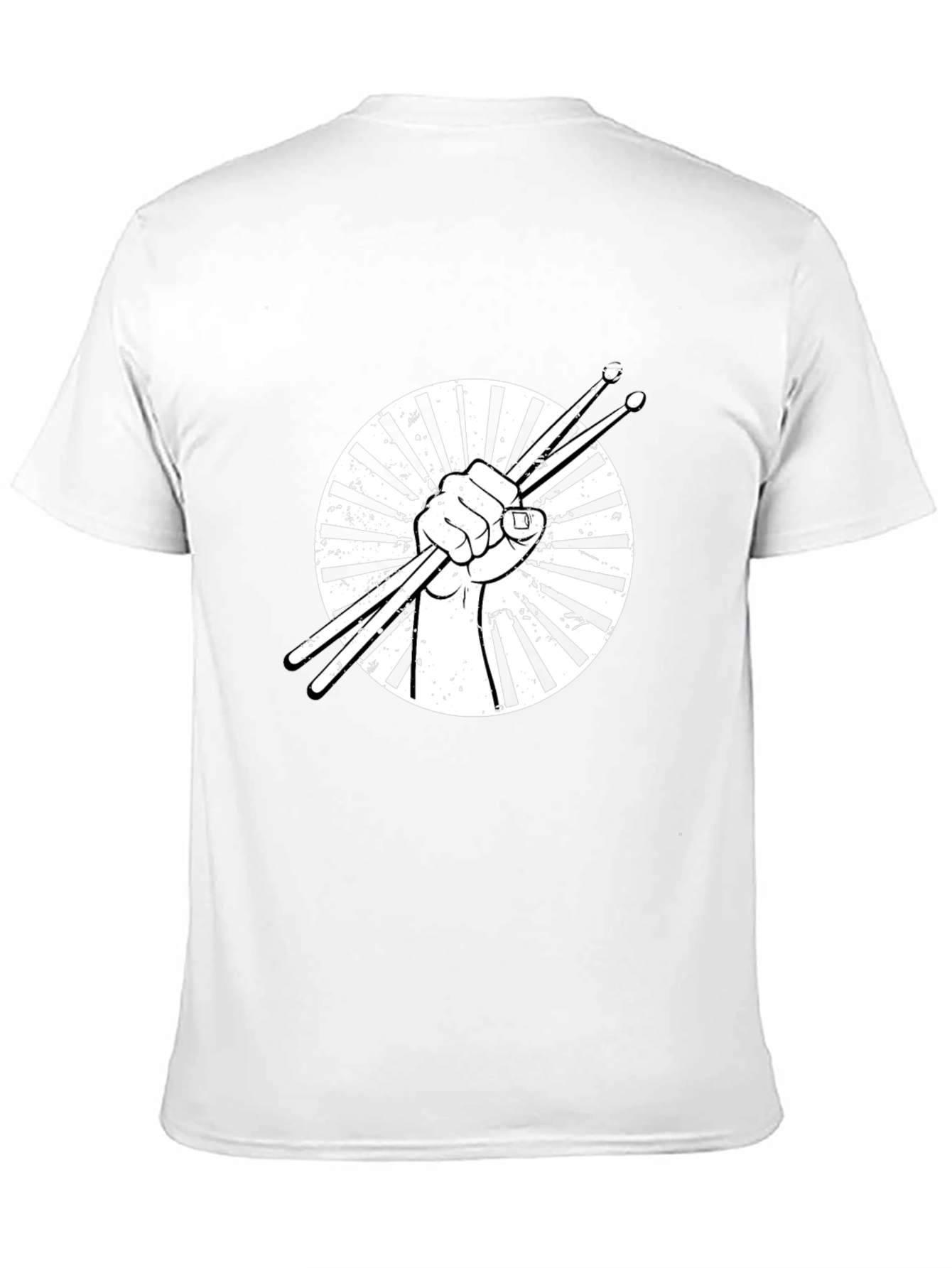 Drummers Fist Graphic Tee - Black Cotton