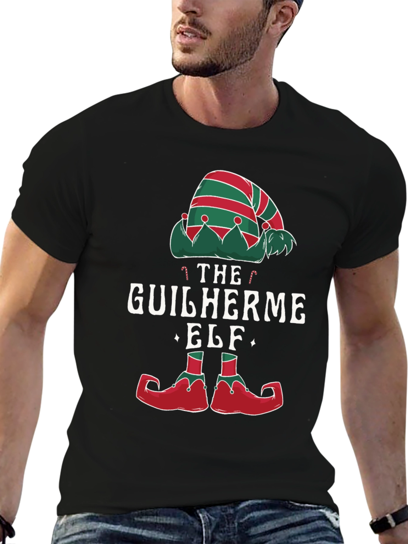 Guilherme Elf Christmas T-Shirt Festive Holiday Tee