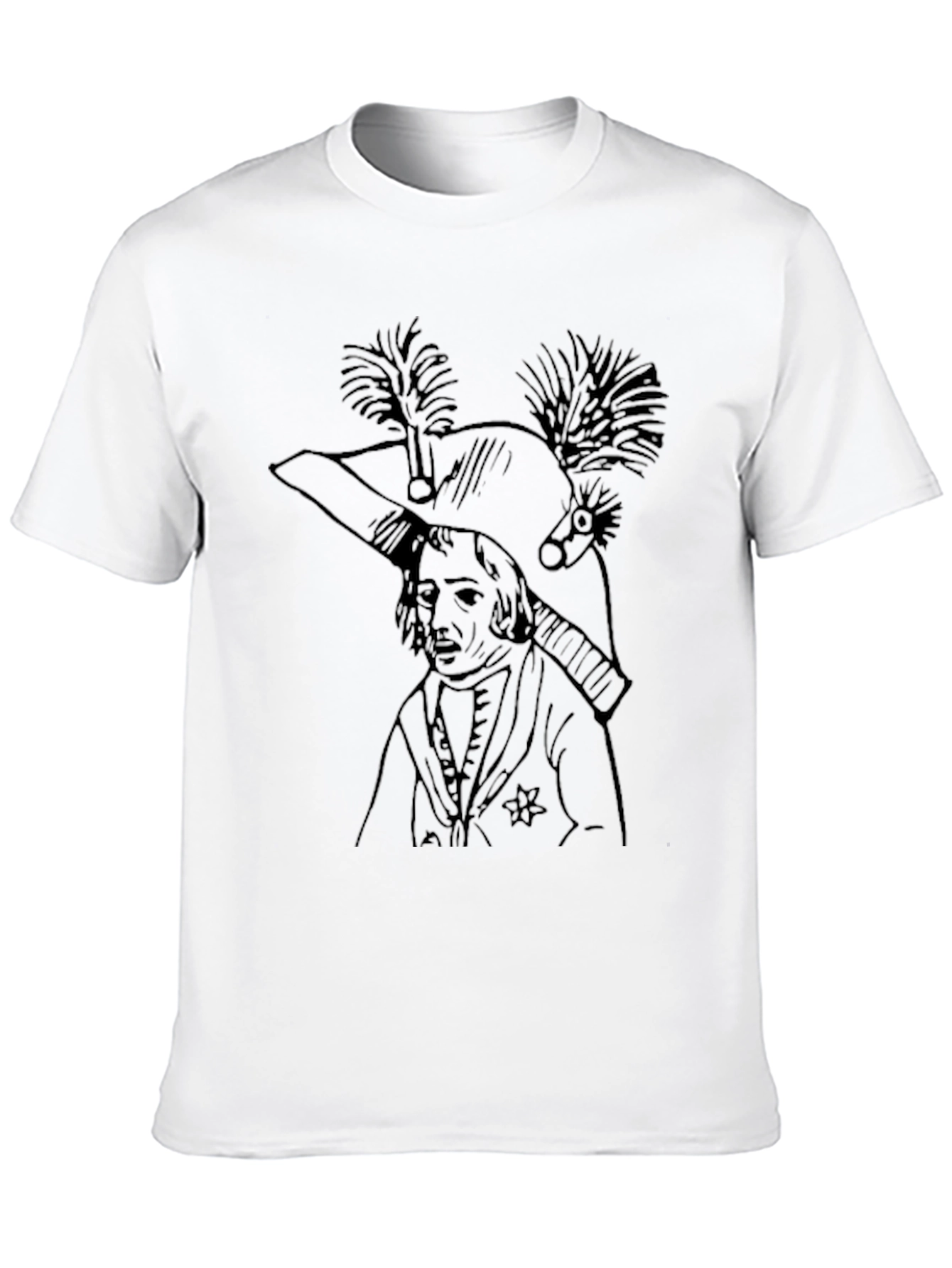 Historical Figure Graphic Tee - Black