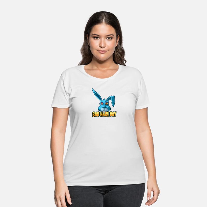 Bad Hare Day – Evil Easter Bunny Cartoon Shirt