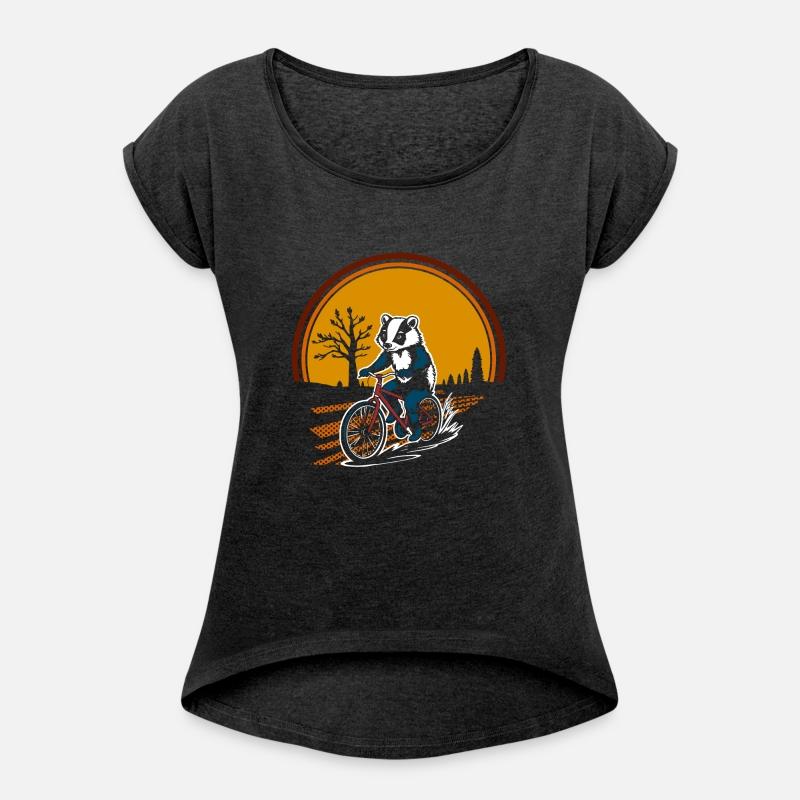 Badger on a bike - 4 Black only - DIGITAL