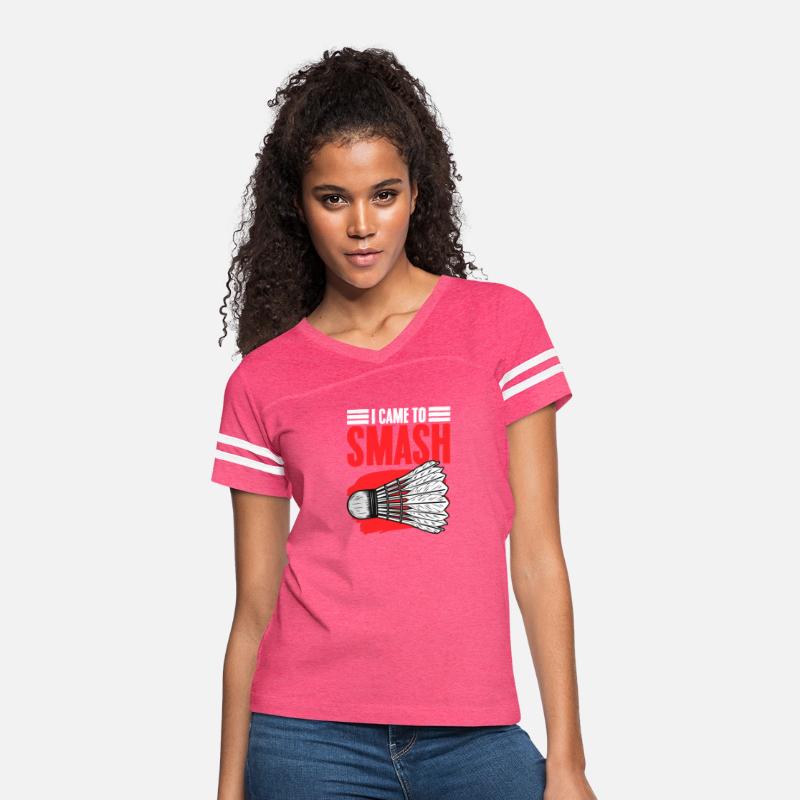 Badminton Humor Smash Shuttlecock Birdie Sport T-S