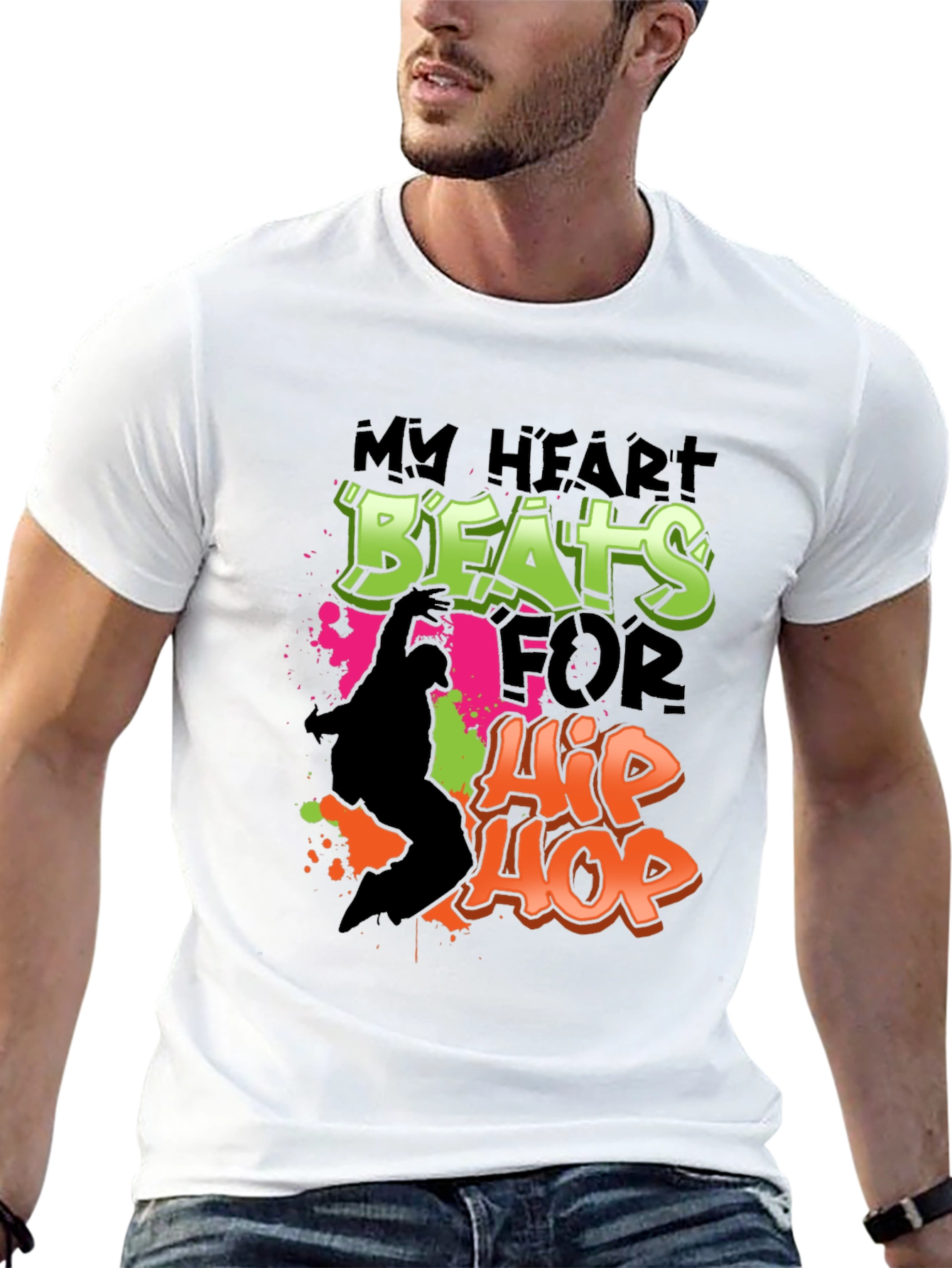 My Heart Beats For Hip Hop Graphic Tee