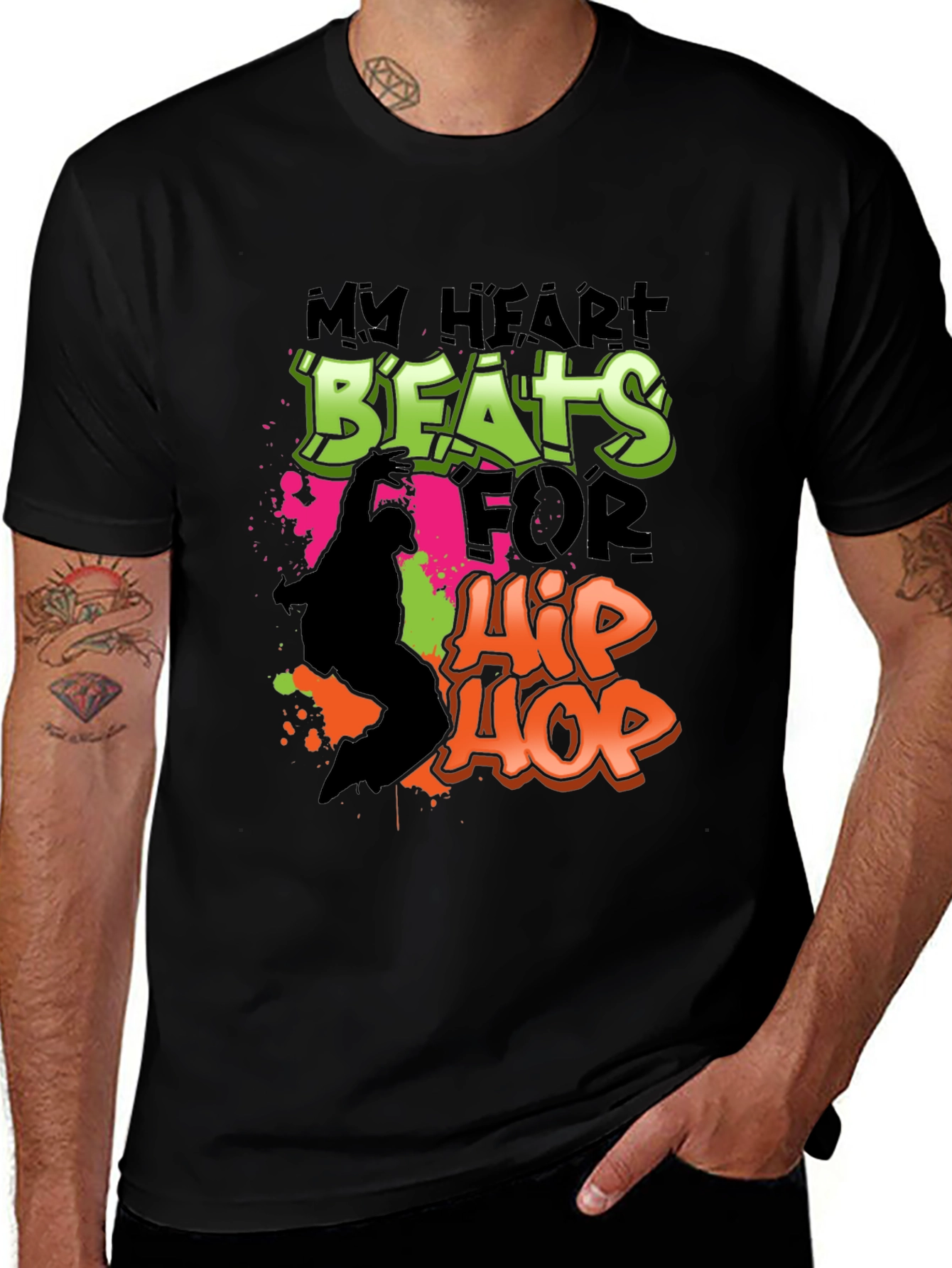 My Heart Beats For Hip Hop Graphic Tee