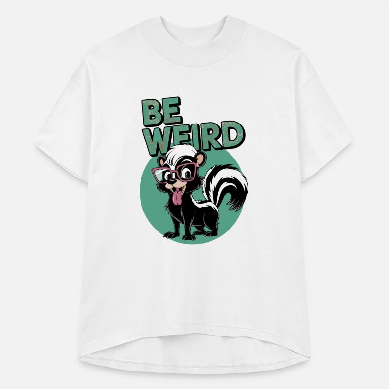 Be Weird Happy Skunk Tongue Sticking Out