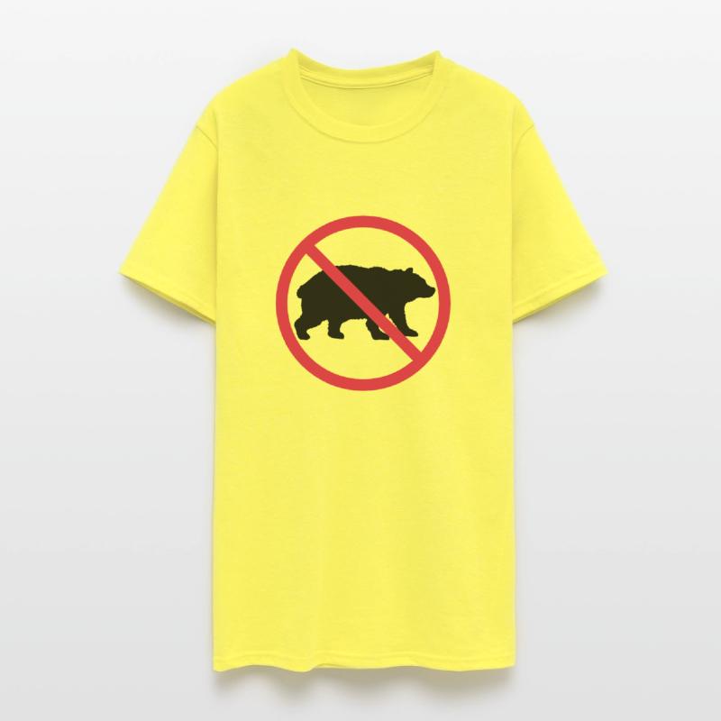 Bear Prohibited Sign