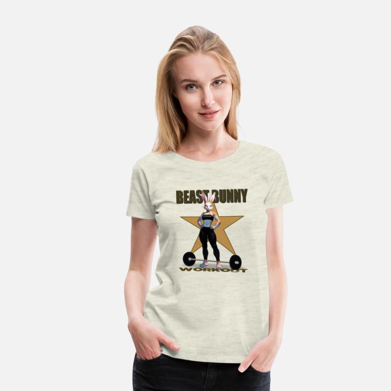 Beast Bunny Workout with Star and green text