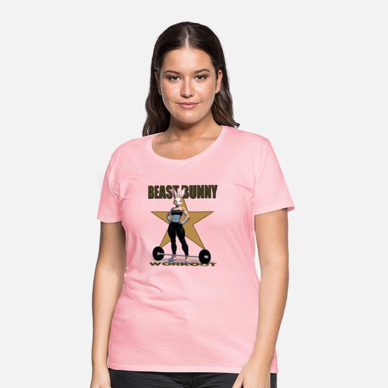 Beast Bunny Workout with Star and green text