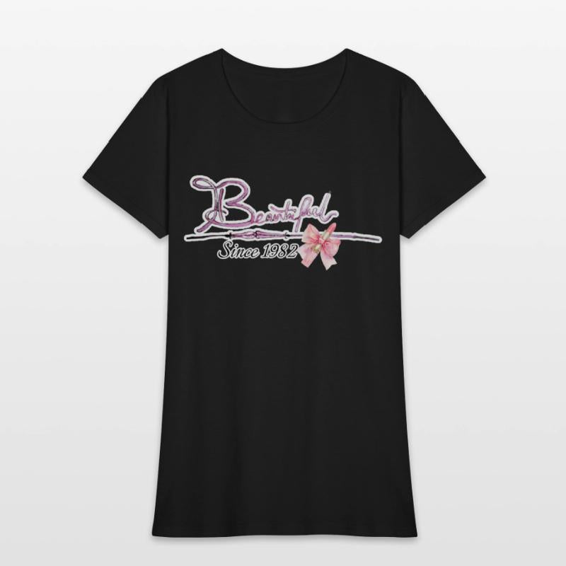 Beautiful since 1982 birthday typography