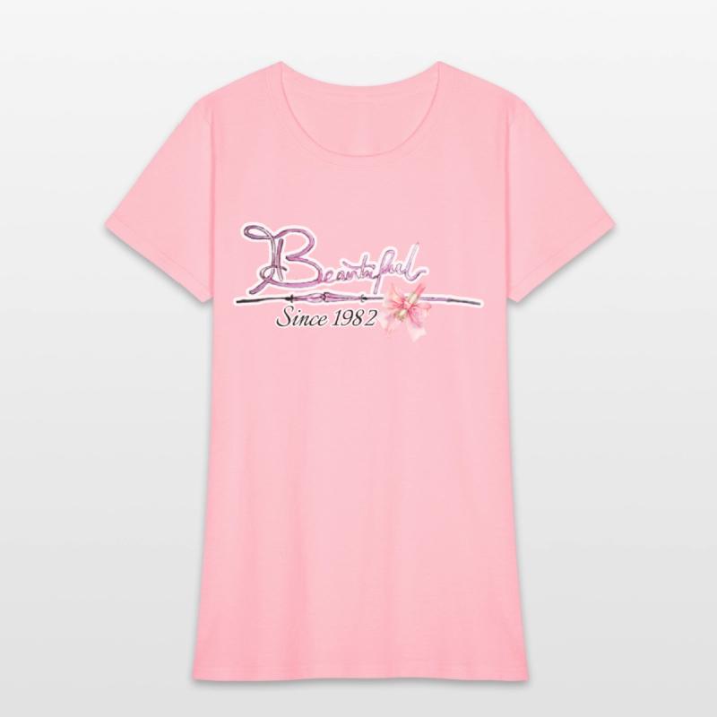 Beautiful since 1982 birthday typography