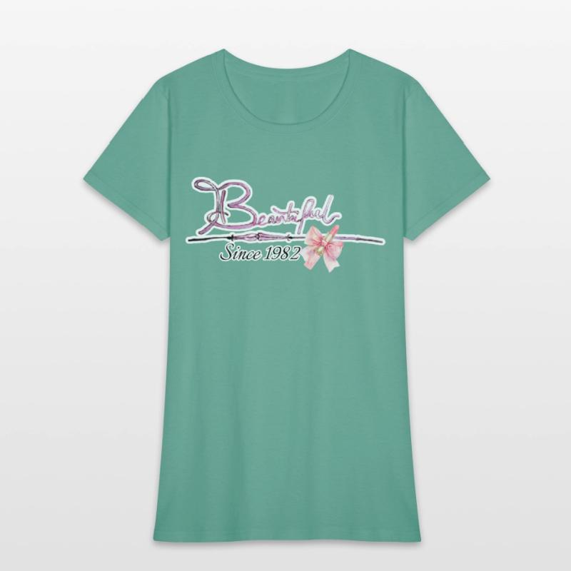 Beautiful since 1982 birthday typography