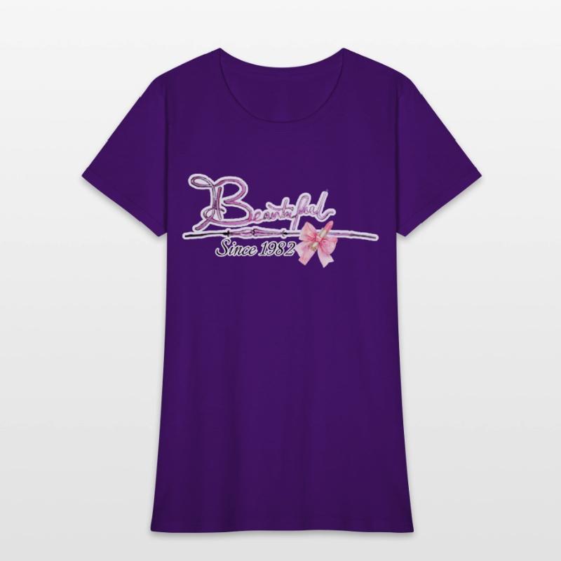 Beautiful since 1982 birthday typography