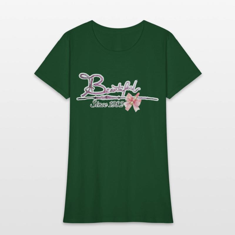 Beautiful since 1982 birthday typography