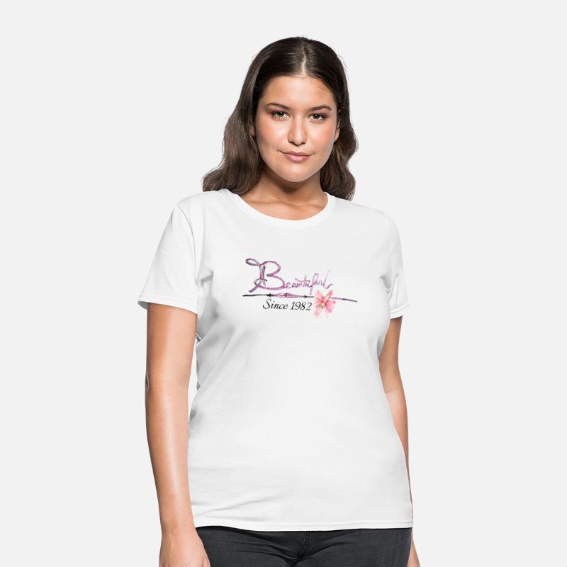 Beautiful since 1982 birthday typography