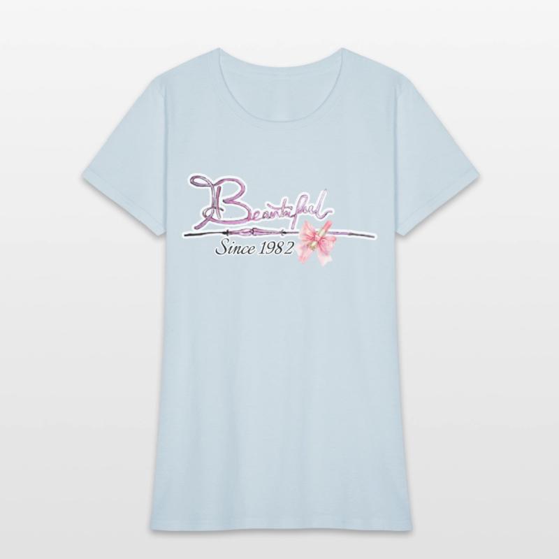 Beautiful since 1982 birthday typography