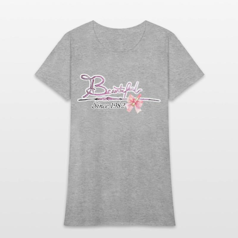 Beautiful since 1982 birthday typography