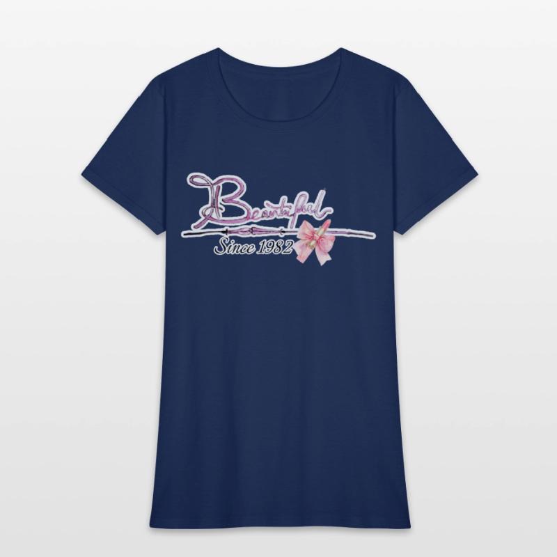 Beautiful since 1982 birthday typography