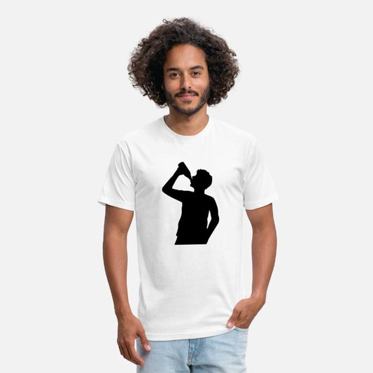 beer drink man silhouette