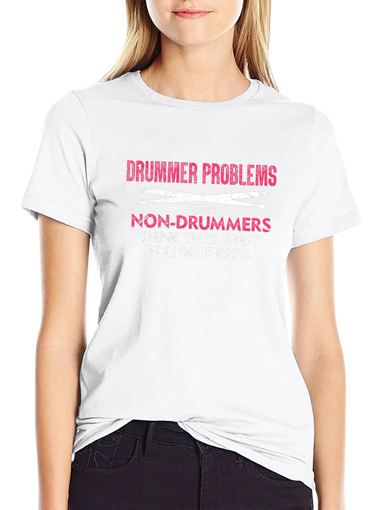 Drummer Problems Graphic Tee - Music Lover Gift