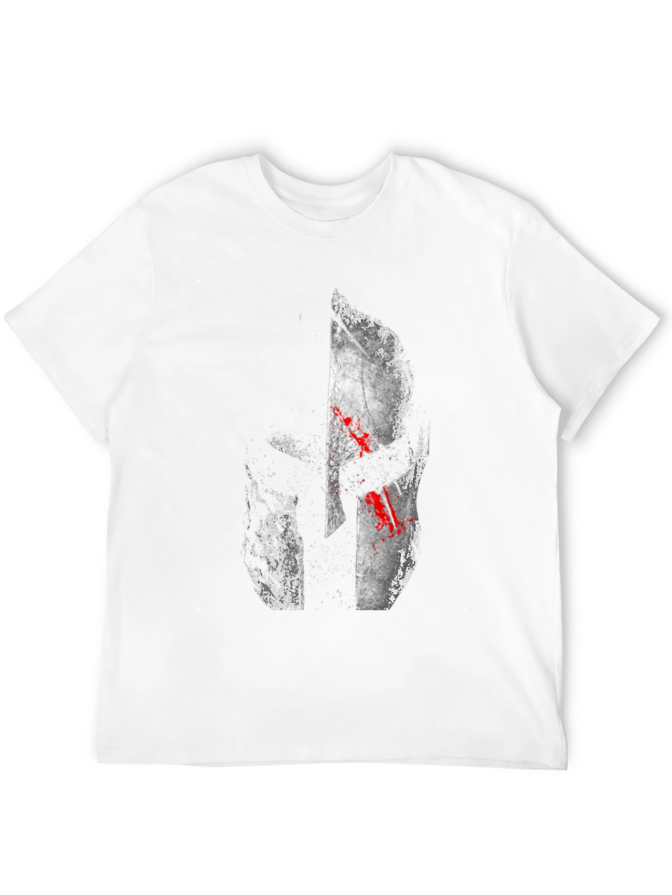 Spartan Helmet Graphic T-Shirt - Black