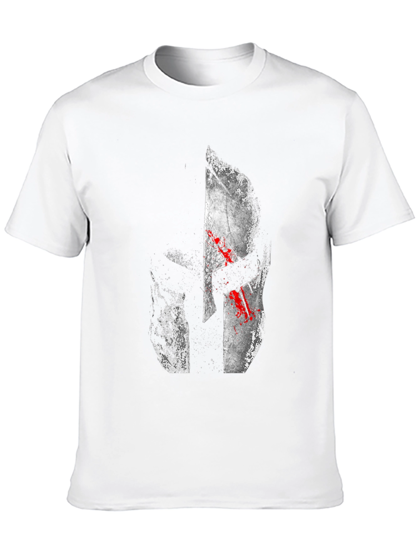 Spartan Helmet Graphic T-Shirt - Black