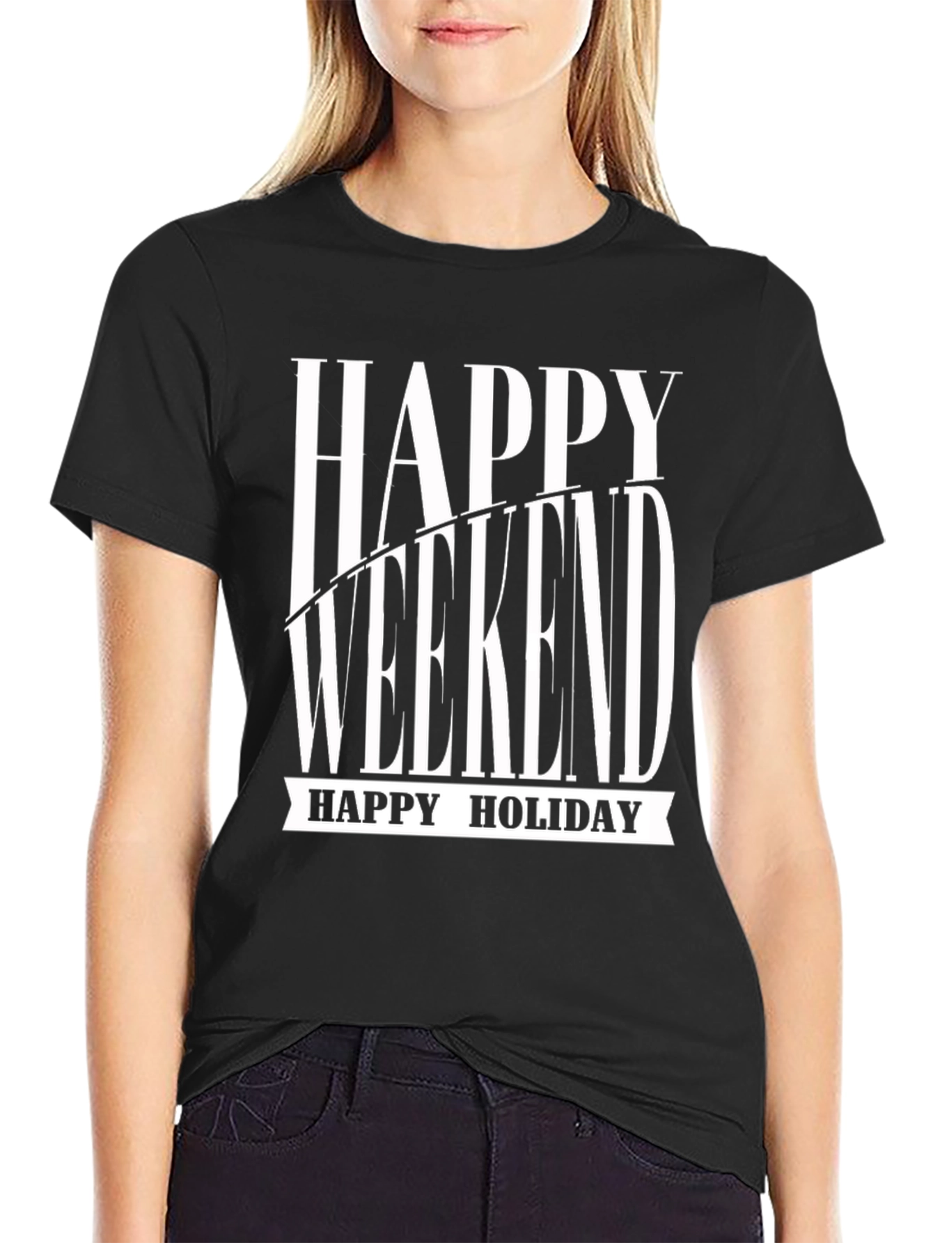 Happy Weekend Holiday Graphic T-Shirt