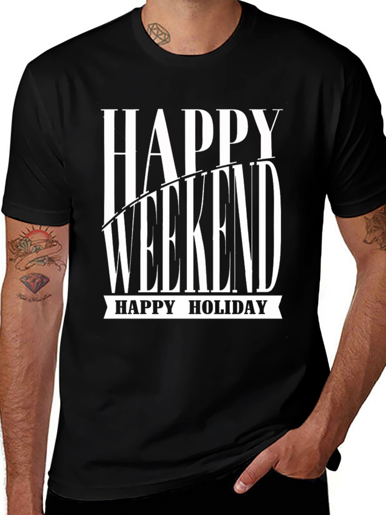 Happy Weekend Holiday Graphic T-Shirt