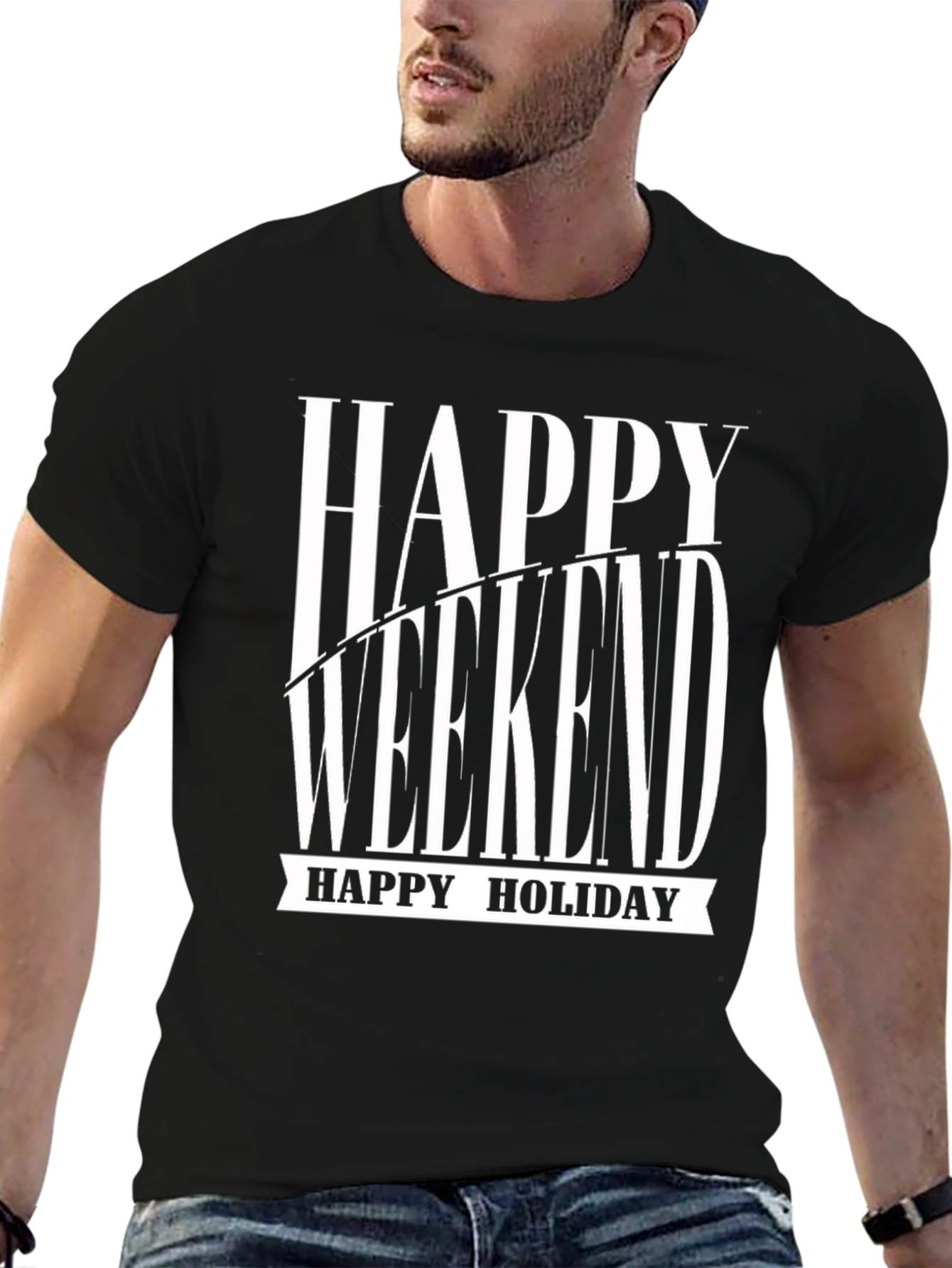Happy Weekend Holiday Graphic T-Shirt