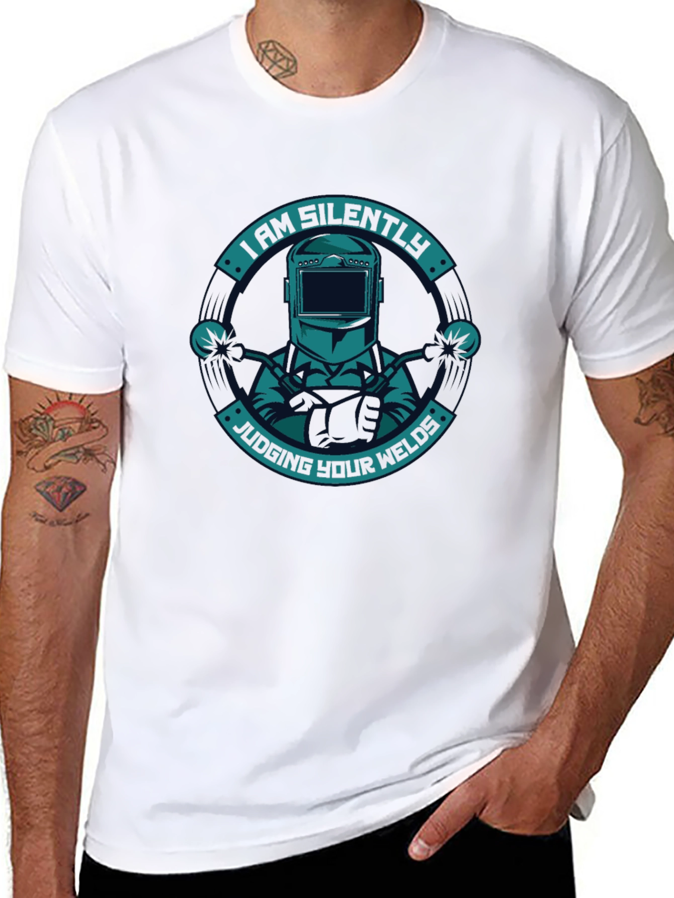 Welders Humor T-Shirt - Judging Your Welds