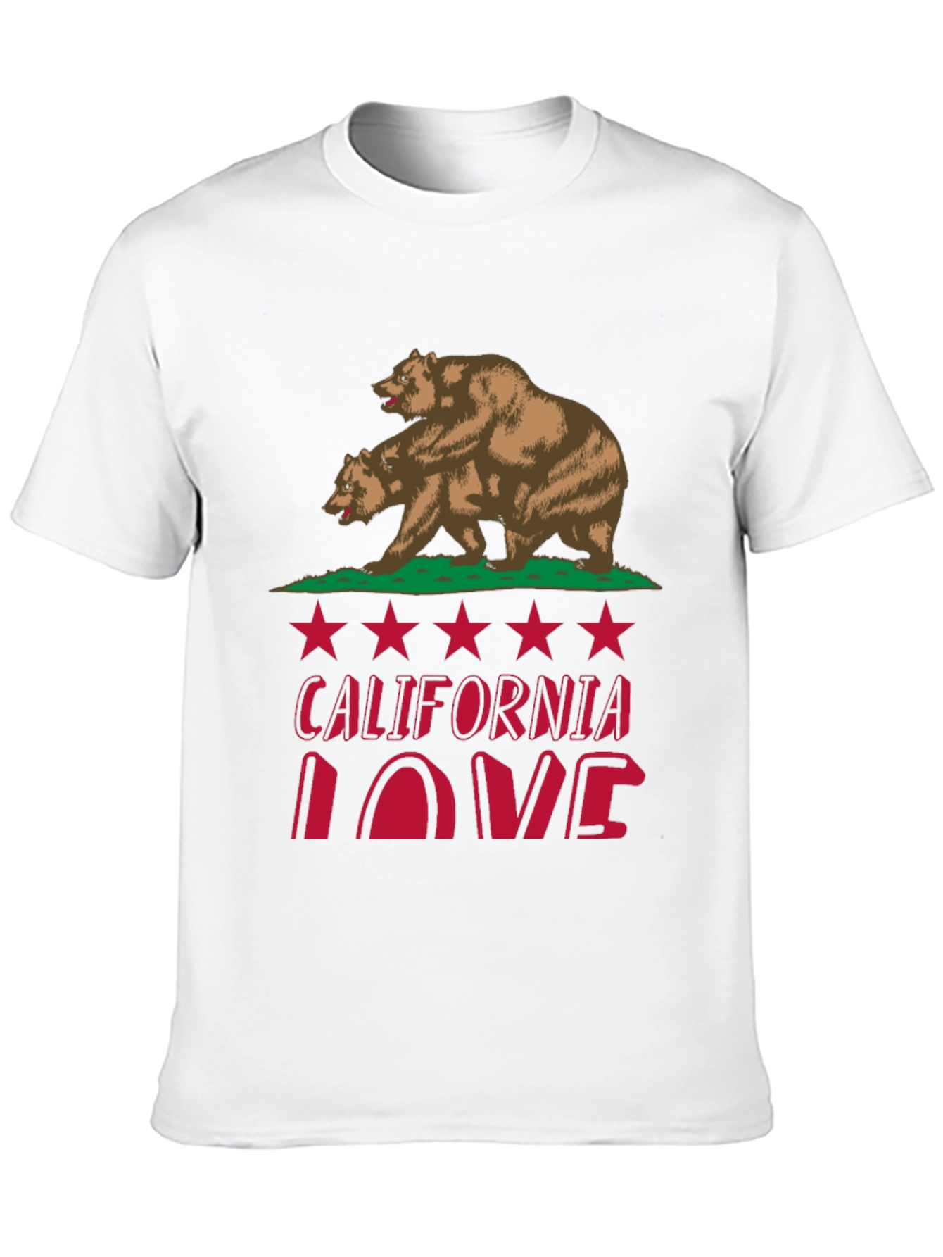 California Love Bear Graphic T-Shirt