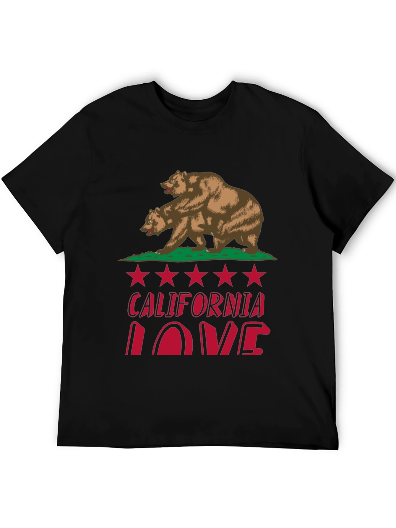 California Love Bear Graphic T-Shirt